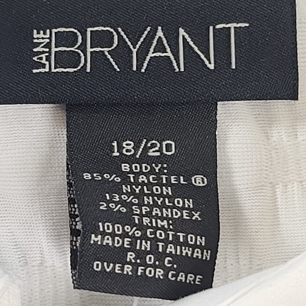 Lane Bryant women's design blouse white NWT Sz 18/20 Office career church formal - Picture 7 of 9